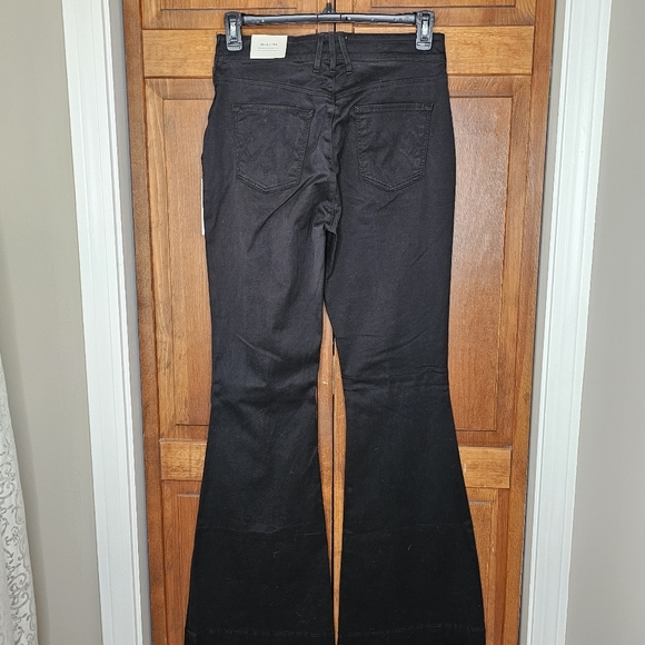 McGuire Black High Rise Side Zip Black Flare Sailor Pants Size 30 - Picture 5 of 15
